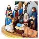 Traditional Russian Nativity Scene, painted wood, 8 in s4