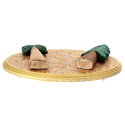 Presepe in legno dipinto 20 cm tradizionale russo 9
