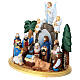 Presepe in legno dipinto 20 cm tradizionale russo s3