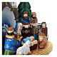 Presepe in legno dipinto 20 cm tradizionale russo s6