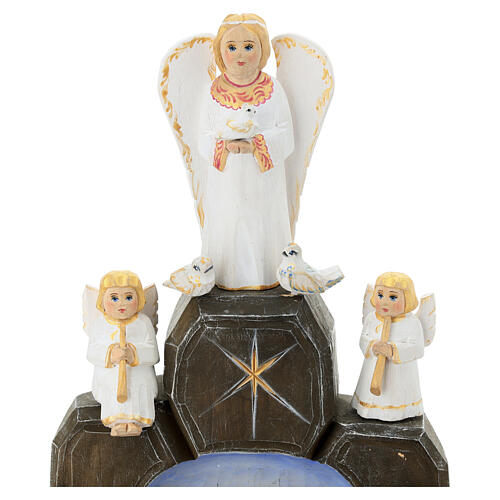 Nativity scene in painted wood 20 cm traditional Russian 3