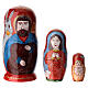 Muñeca rusa Natividad roja Florencia 10 cm s1