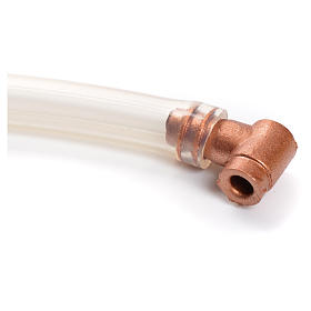 Tubo PVC con grifo de cobre para el belén bricolage