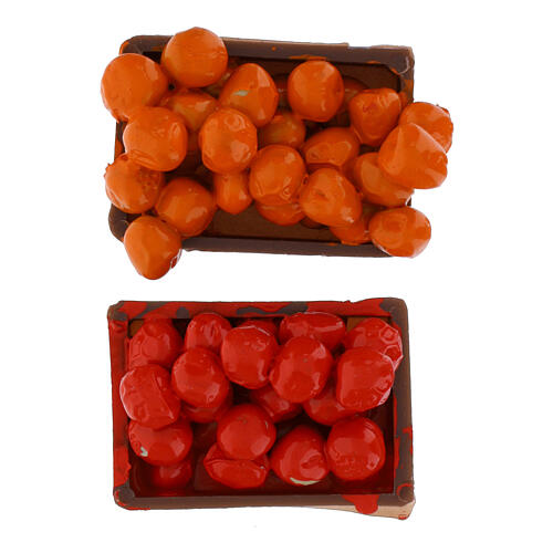 Cassette frutta ortaggi pesce per presepe fai da te 2 pz. 4