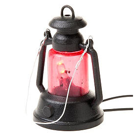 Nativity set accessory, battery-operated lantern 4cm