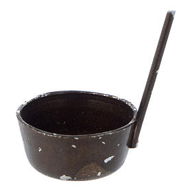 Nativity set accessory, pan with handle