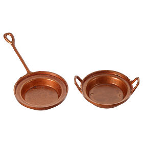 Nativity set accessory, set of 2 pans