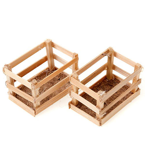 Conjunto caixas de madeira para presépio 1