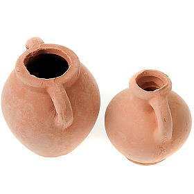 Acessórios de Casa para Presépio: Ânforas em plástico presépio conjunto 2 peças