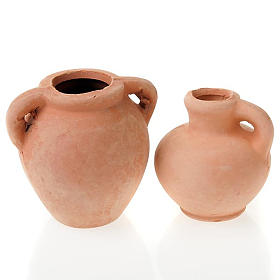Acessórios de Casa para Presépio: Ânforas em plástico presépio conjunto 2 peças