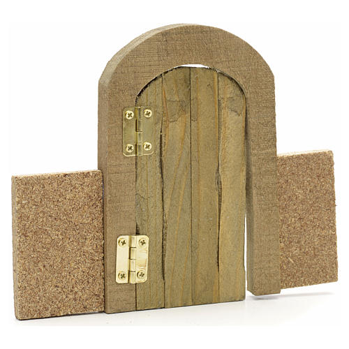 Nativity set accessory, arch gate with wall 2