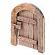 Puerta de madera arco para pesebres artesanales s1