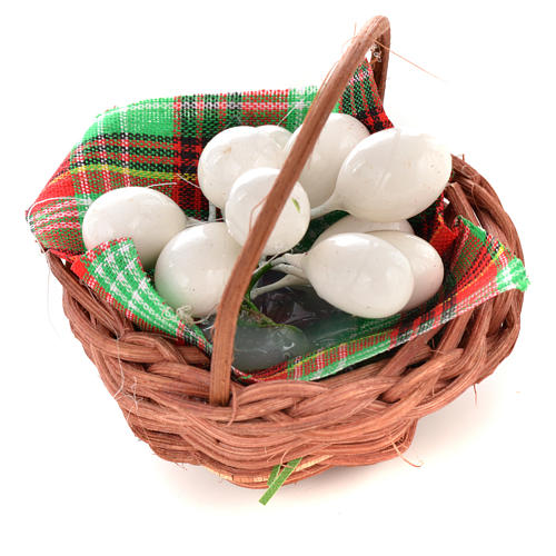 Nativity set accessory, egg basket 2