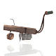 Nativity set accessory, wood and metal plough s1