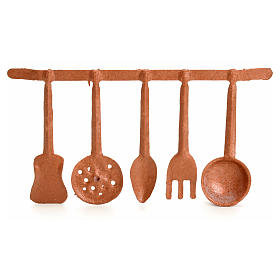 Nativity set accessory, ladles and spoons