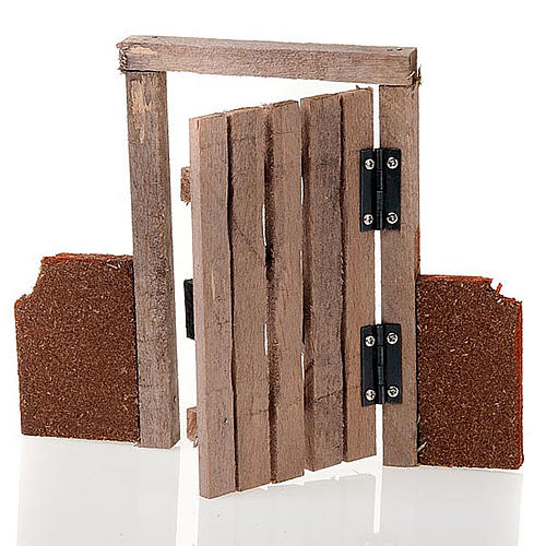 Nativity set accessory, gate with fence 2