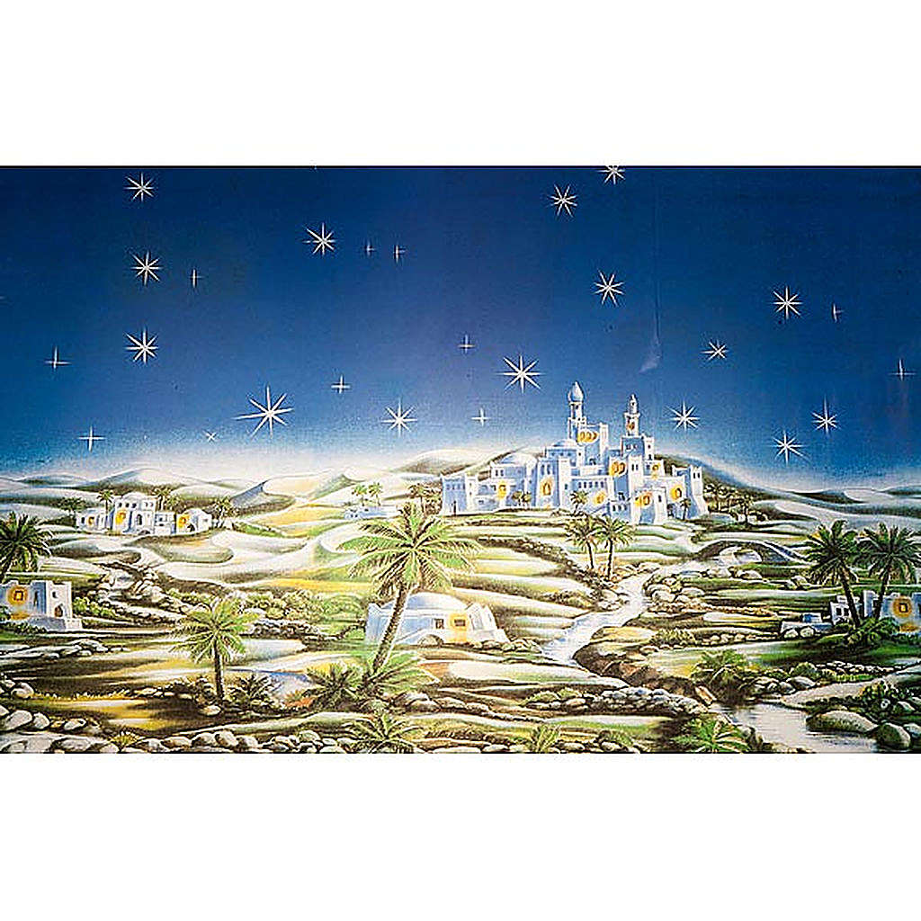 CORFOTO Toile De Fond Ciel étoilé De Noël 1,5 X 1,2 M - Toile