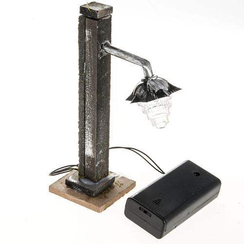 Lampione presepe metallo a batteria 3
