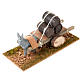 Donkey with cart and barrels, Nativity Scene 8cm s1