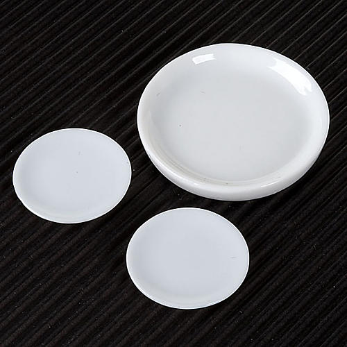 Nativity accessory, porcelain plates, set of 3pcs 2