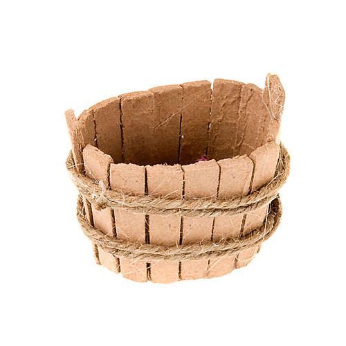 Nativity accessory, wooden oval tub for do-it-yourself nativitie 1