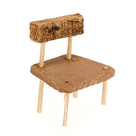 Nativity accessory, wooden chair, 5x3.5cm