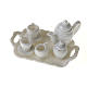 Nativity accessory, Tea set in white porcelain s1