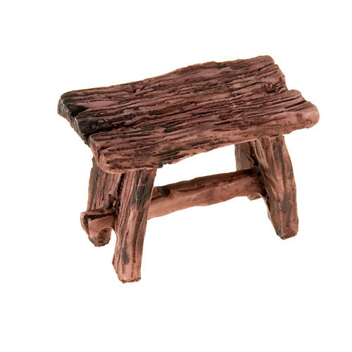 table en résine couleur bois,  pour crèche 1