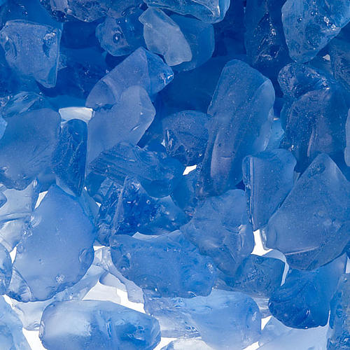 Grava para el belén cristal azul hielo 2