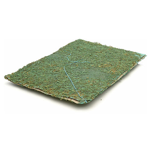 Nativity accessory, paper sheet with green moss 2