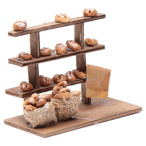 Décor crèche comptoir du pain bois terre cuite 3