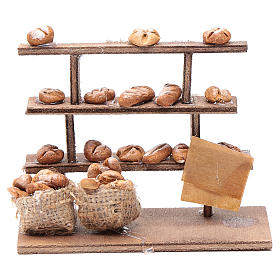 Banco pane per presepe legno terracotta