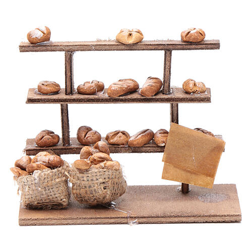 Balcão pão para presépio madeira terracota 1