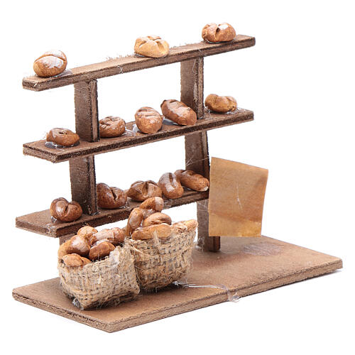 Balcão pão para presépio madeira terracota 3