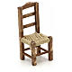 Accessoire crèche chaise bois h 4.5 cm s1