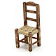Accessoire crèche chaise bois h 4.5 cm s2