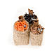 Nativity scene accessory, jute sack with food in terracotta s1