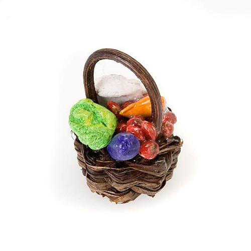 Neapolitan set accessory fruit and vegetable with wood basket 1