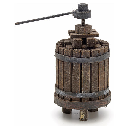Neapolitan set accessory winepress in wood 3