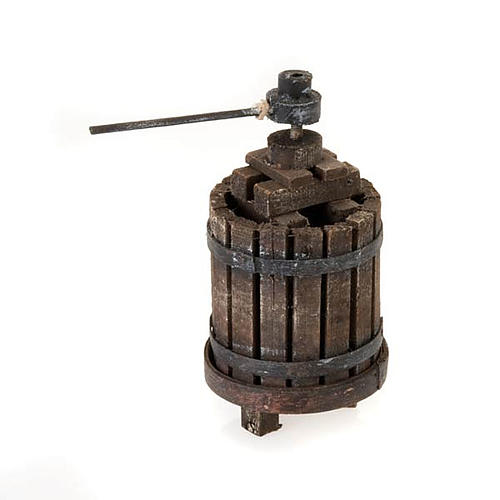 Neapolitan set accessory winepress in wood 1