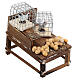 Mesa madeira ovos e galinhas em terracota presépio s3