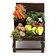 Mesa de madera con verduras de terracota. s1