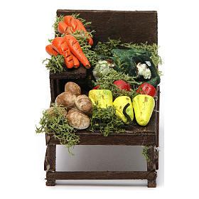 Neapolitan set accessory stand with vegetables terracotta