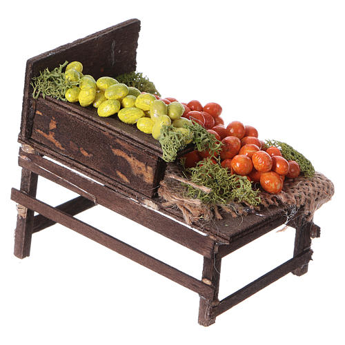 Neapolitan set accessory stand with citrus fruits terracotta 3
