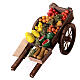 Wóz drewniany owoce i warzywa z terakoty do szopki s2