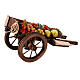 Wóz drewniany owoce i warzywa z terakoty do szopki s3