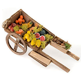 Presépio Napolitano: Carrinho madeira fruta e legumes bricolagem presépio Presépio Napolitano: Carrinho madeira fruta e legumes bricolagem presépio