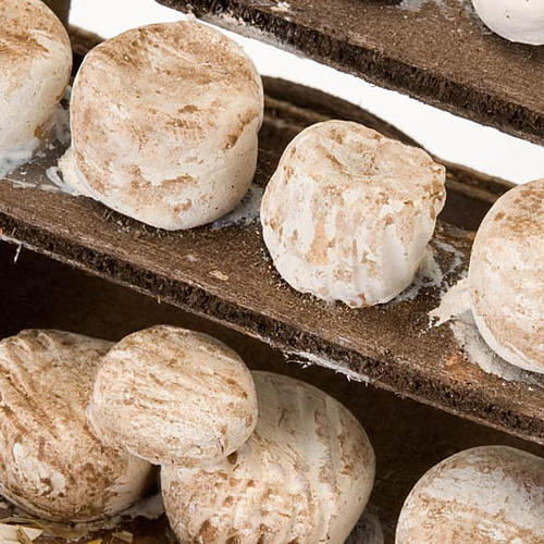 Carrinho madeira queijo terracota presépio 2