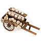 Neapolitan set accessory handcart wood with cheeses terracotta s1