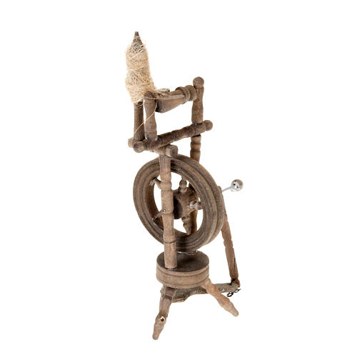 Nativity scene accessory, spinning wheel 10x5 cm 2